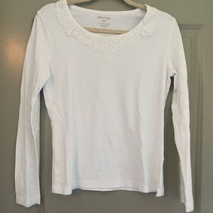 White long sleeve T-shirt